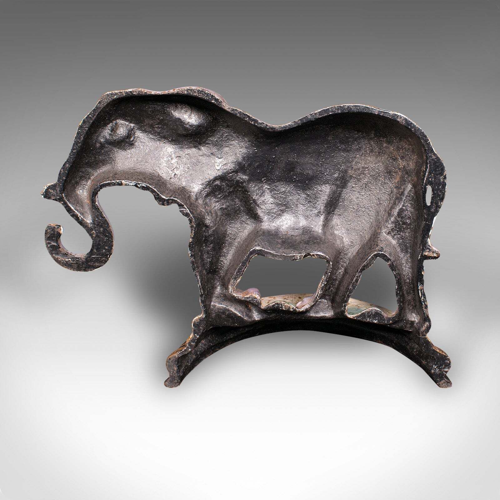 Antique Elephant Doorstop, English, Great Exhibition, Door Keeper, Victorian photo Home Fixtures