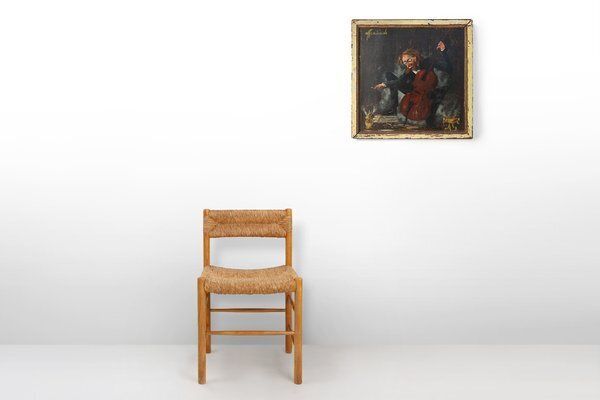 S. Gil, Cellist In A Theater In Paris, 20th Century, Painting On Wood, Framed photo furniture