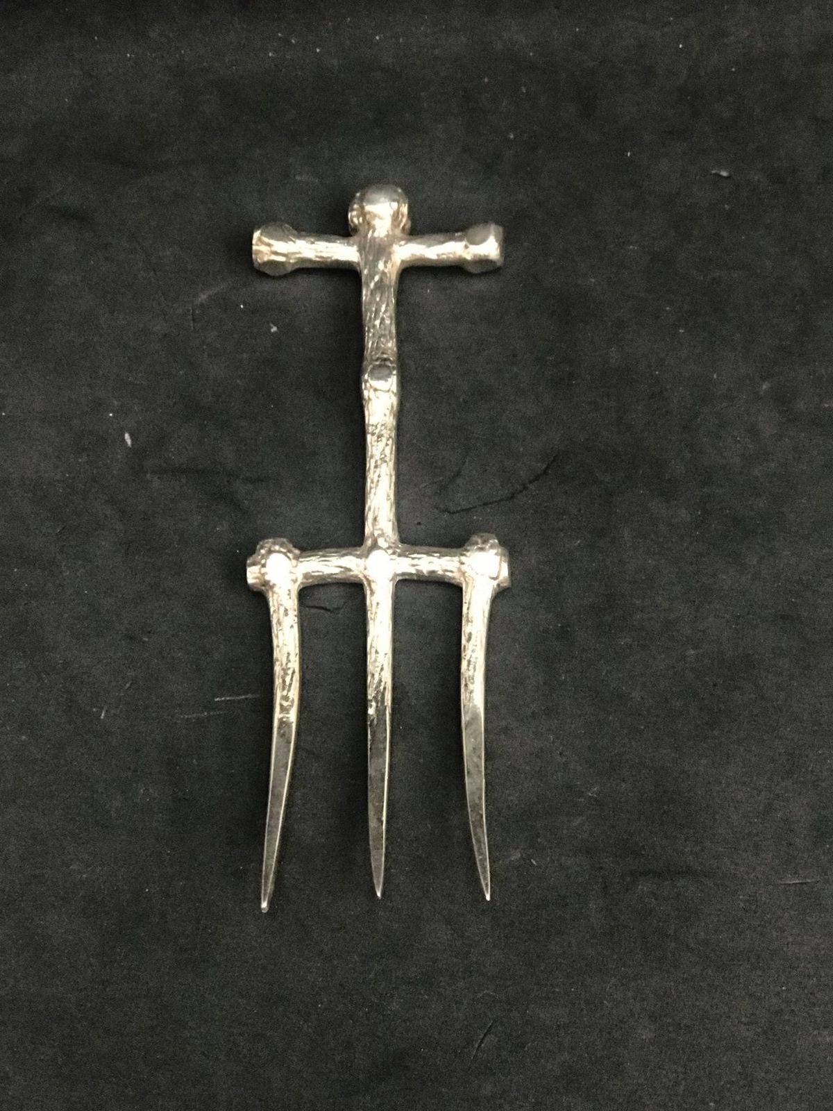 Bread Fork Early Victorian Silver Plated Muffin Server Decorative Fork Cold Meat Charcuterie Collection Gift For Hostess Christmas Table photo Home Decor