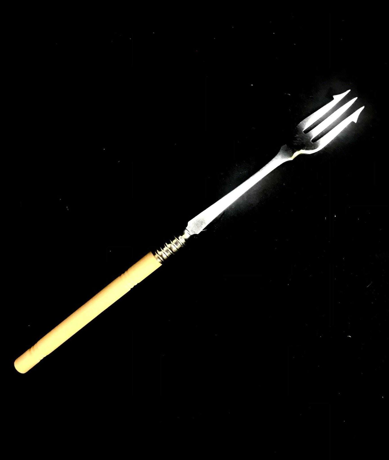 Pickle Fork Antique English Silver Plated Handled Pickle Fork C.1880 Victorian Gift For Him Olives Fork Bar Accessory Meat Server photo Home Decor
