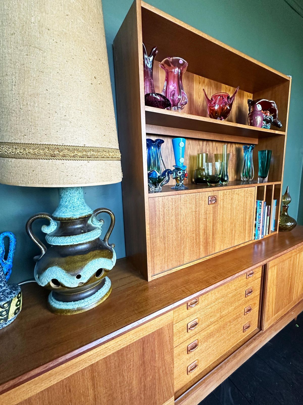 Mid Century Danish Teak Wall Unit By Clausen & Son For Silkeborg Circa 1960 Vintage Storage photo 1750.0