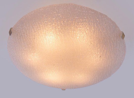 Flush Mount In Murano Glass And Brass By J. T. Kalmar For Kalmar, 1960s photo furniture