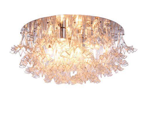 Murano Glass Arethusa Flush Mount Chandelier From Barovier & Toso, 1960s photo vinterior