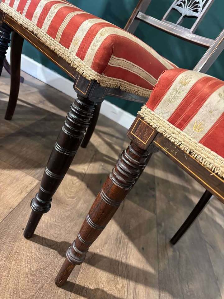 Set Of Four Late Victorian Mahogany Dining Chairs photo buy