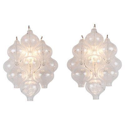 Tulipan Murano Glass Wall Lights By J. T. Kalmar For Kalmar, 1960s, Set Of 2 photo furniture