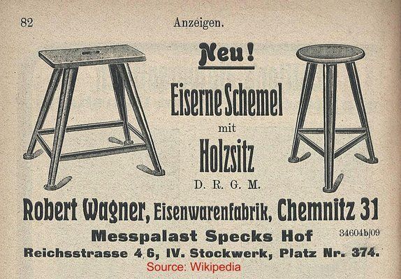 photo furniture Industrial Factory Bauhaus Stool Attributed To Rowac / Robert Wagner, Germany, 1920s