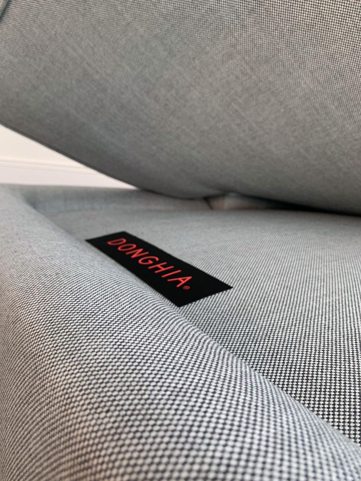 Vintage Grey Wool Chaise Longue, Bond Street By Donghia photo Furniture