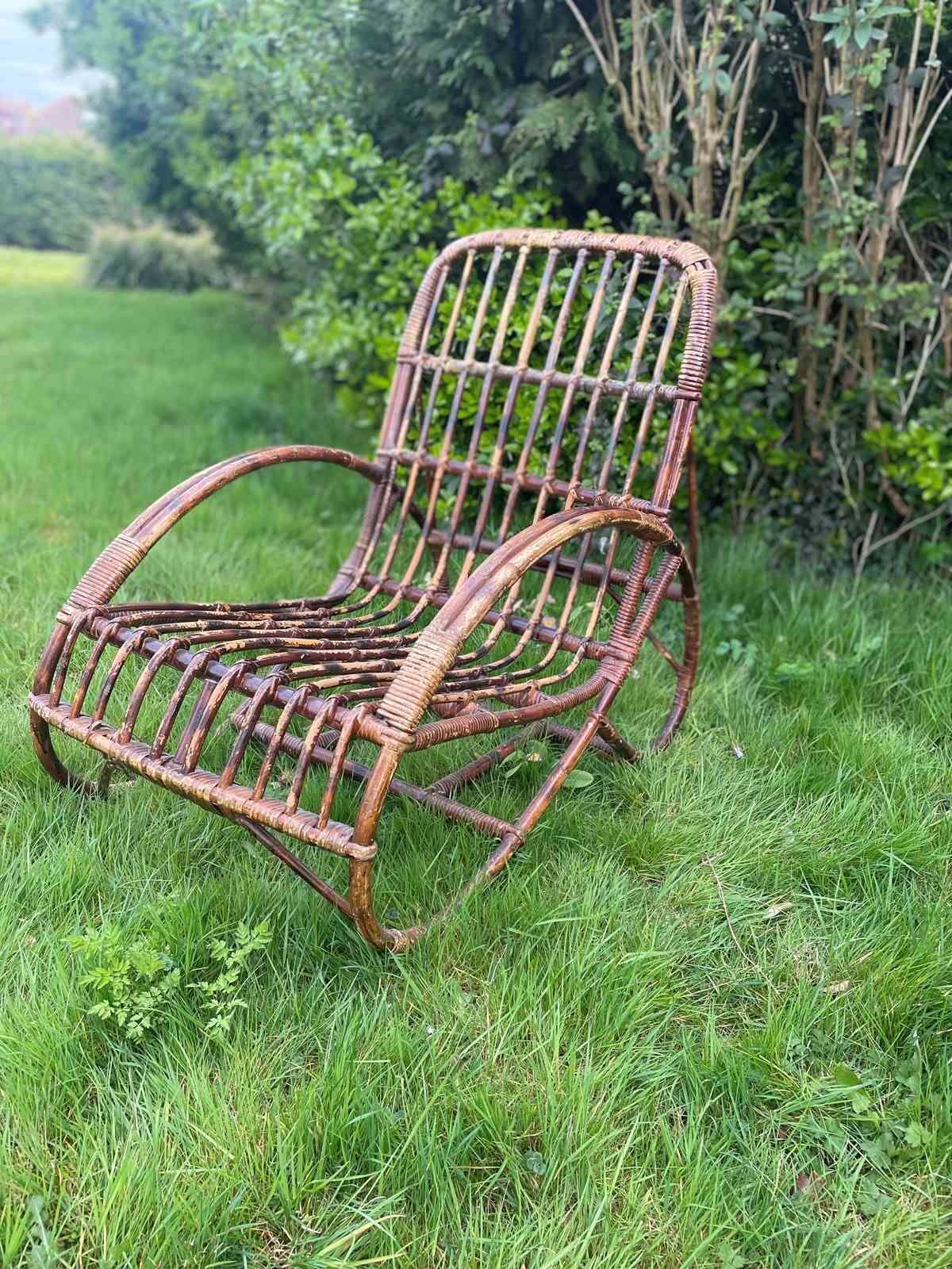 Italian Bamboo Garden/Conservatory Chair photo for sale