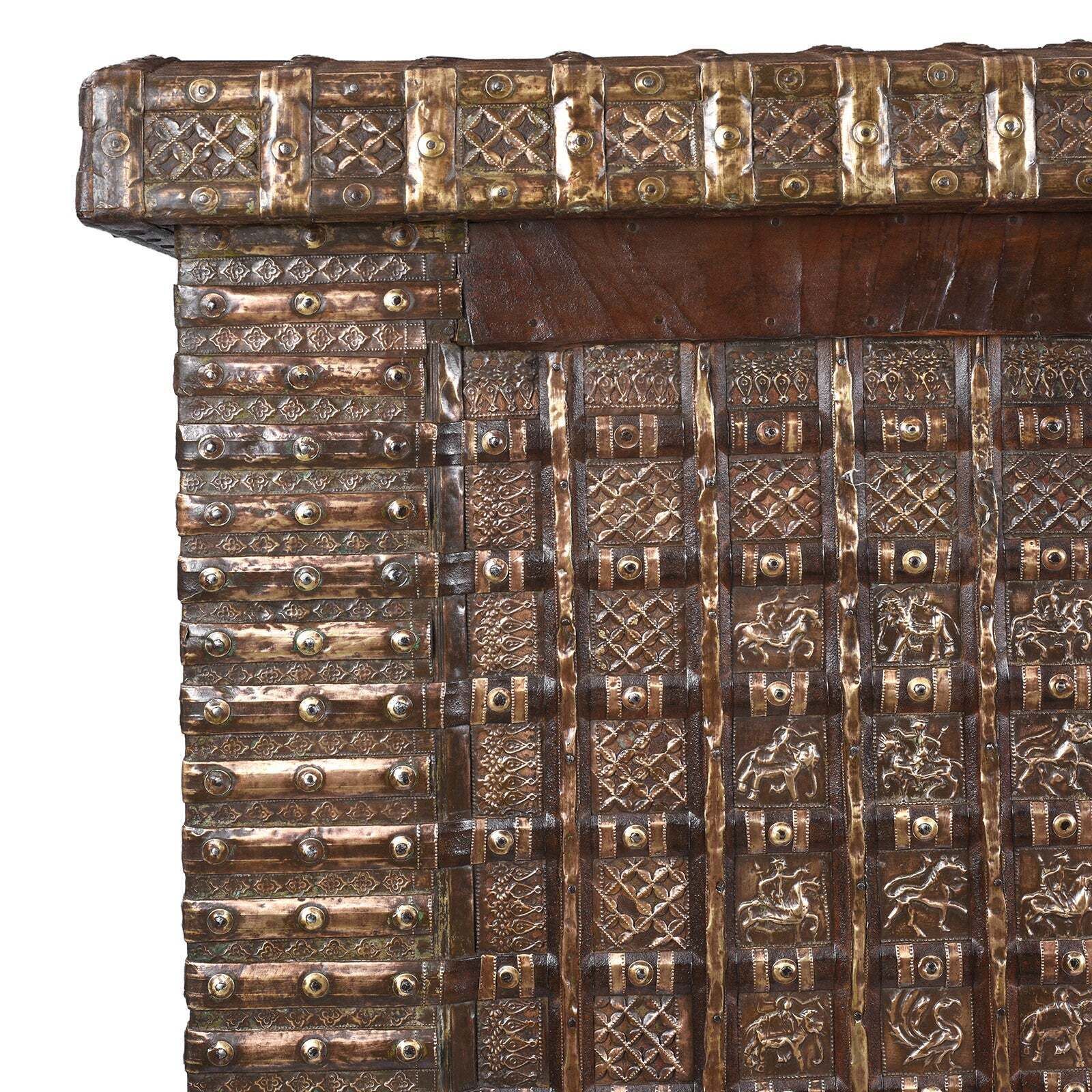Brass Bound Rosewood Pithara Console Chest, Gujarat   19th Century photo for sale