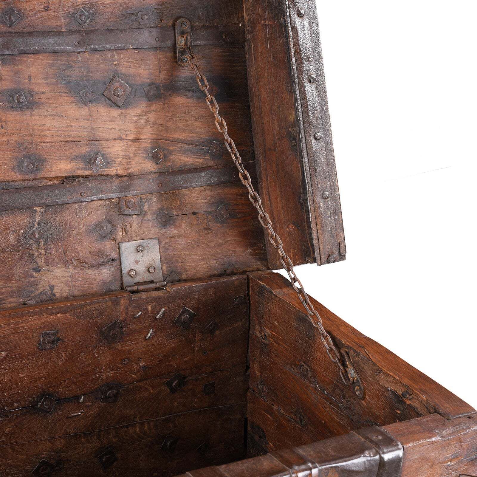 photo furniture Brass Bound Rosewood Pithara Console Chest, Gujarat   19th Century