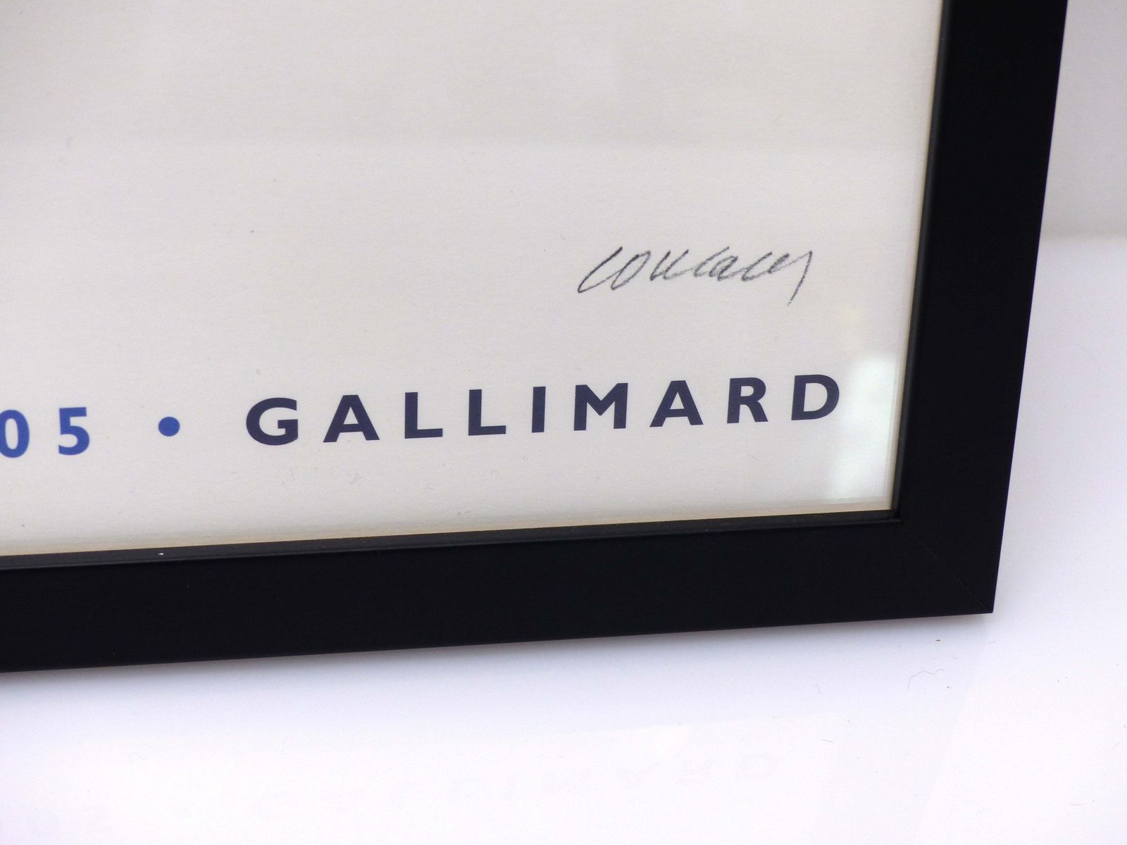 Framed Poster "The Spring Of Poets", Pierre Soulages, Lithograph For Gallimard, 2005 photo Art