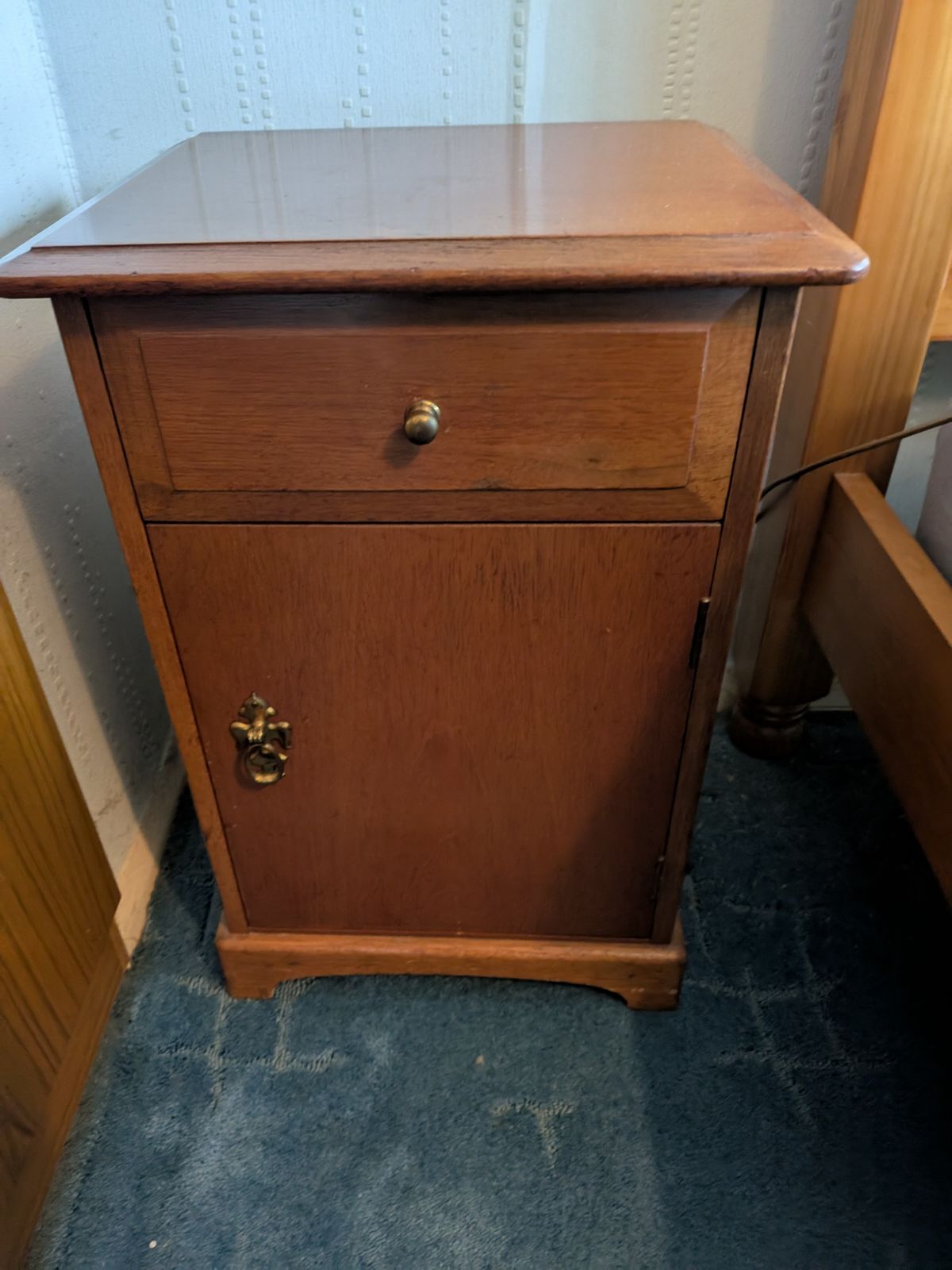 Stag, Beautiful Example Of Mid Century Quality. Bedside Cabinet photo Furniture