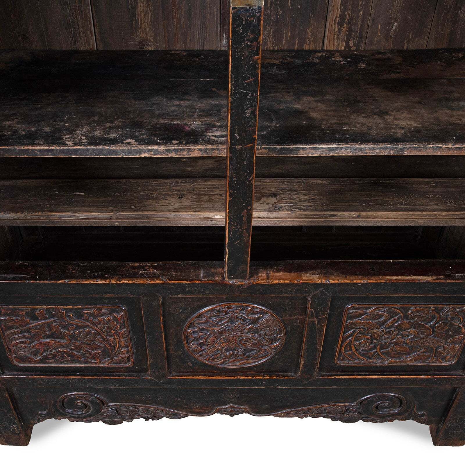 Antique Carved Chinese Cabinet From Shanxi  19th Century photo 7500.0