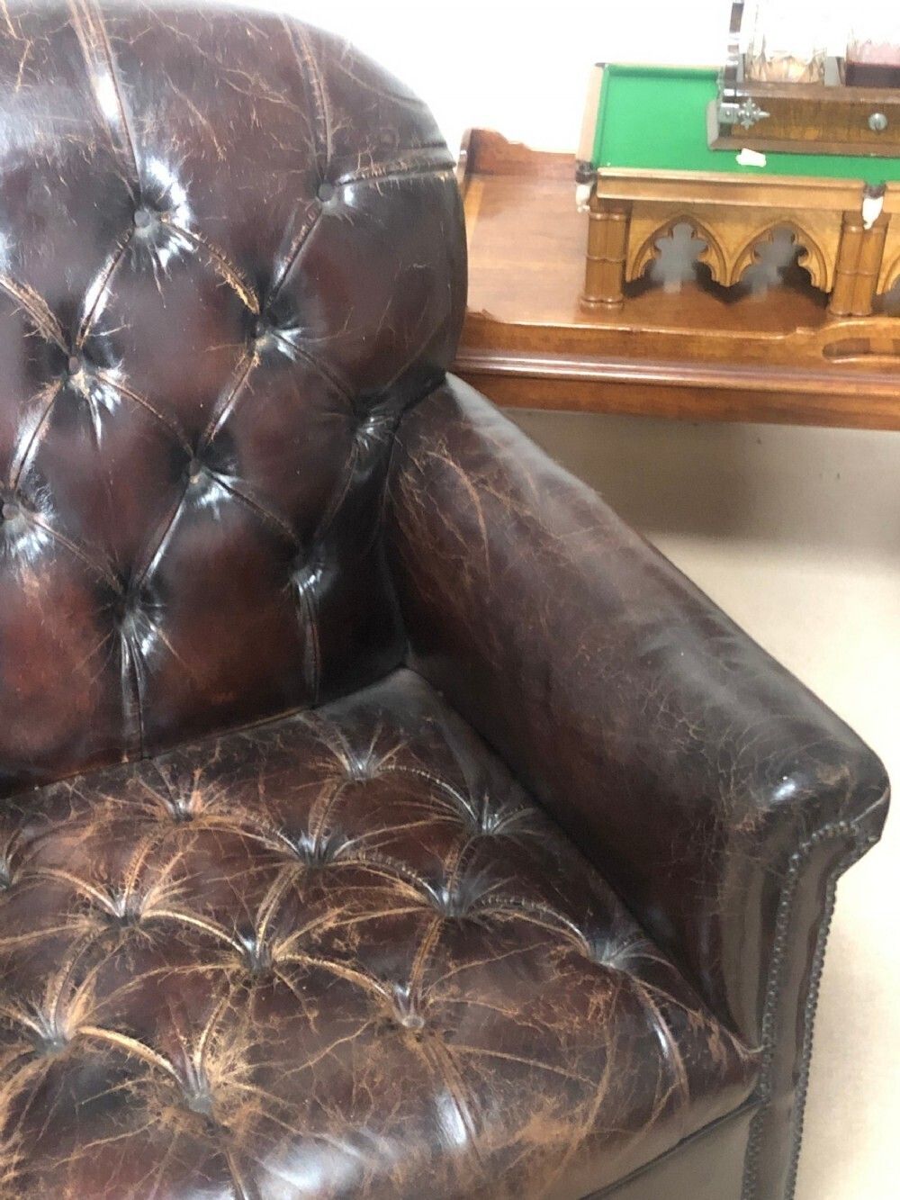 Pair Of Edwardian Antique Leather Club Chairs photo furniture