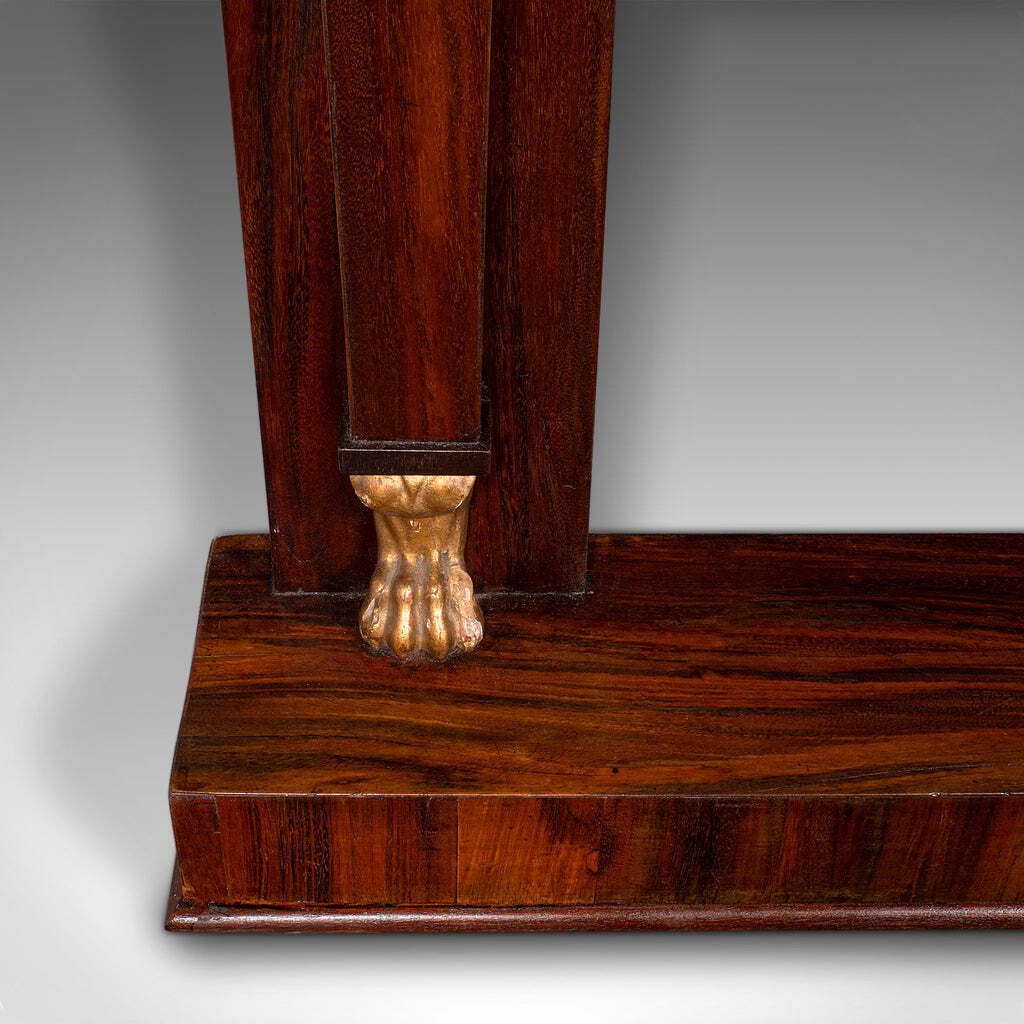 photo for sale Very Tall 8' Antique Empire Style Mirror, Italian, Walnut, Marble, Victorian