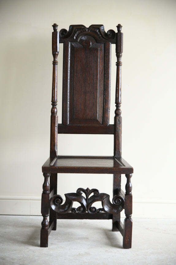 Antique English Oak Chair, 18th Century And Earlier photo buy
