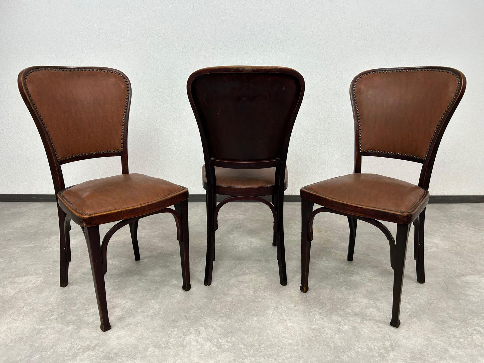 photo furniture Set Of 3 Dining Chairs By Gustav Siegel For J&J Kohn
