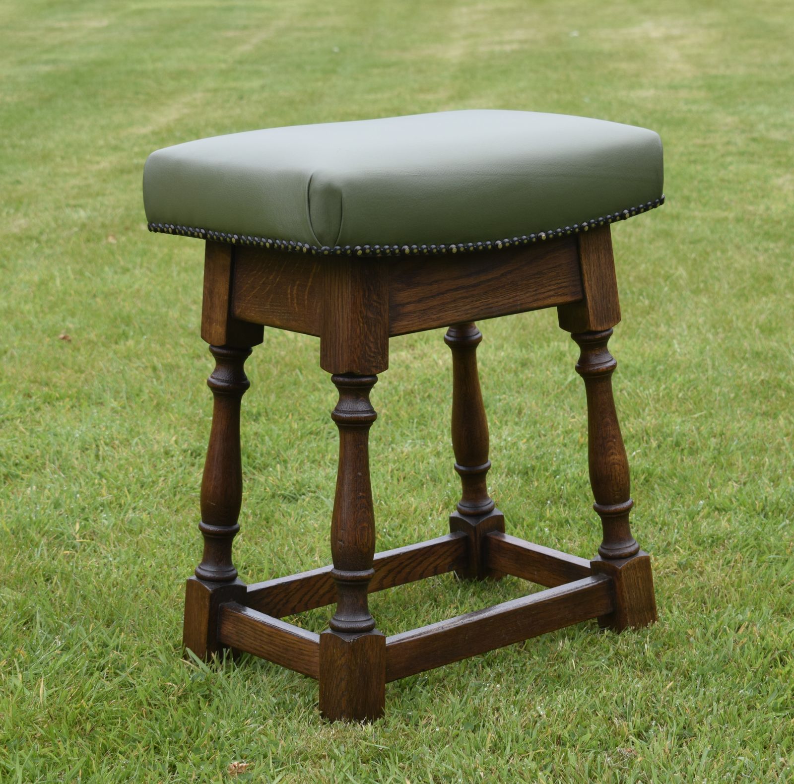 Early 20th Century Oak Joint Stool photo 195.0