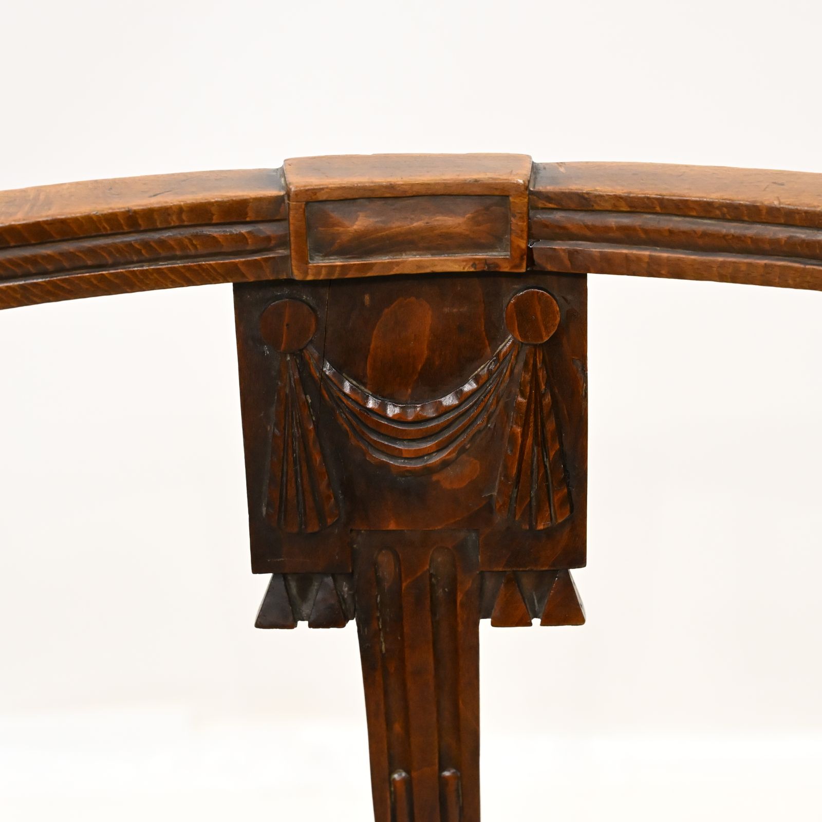 Set Of 7 Georgian Dining Chairs With Rush Seats Back Carvings Free Uk Delivery photo Furniture