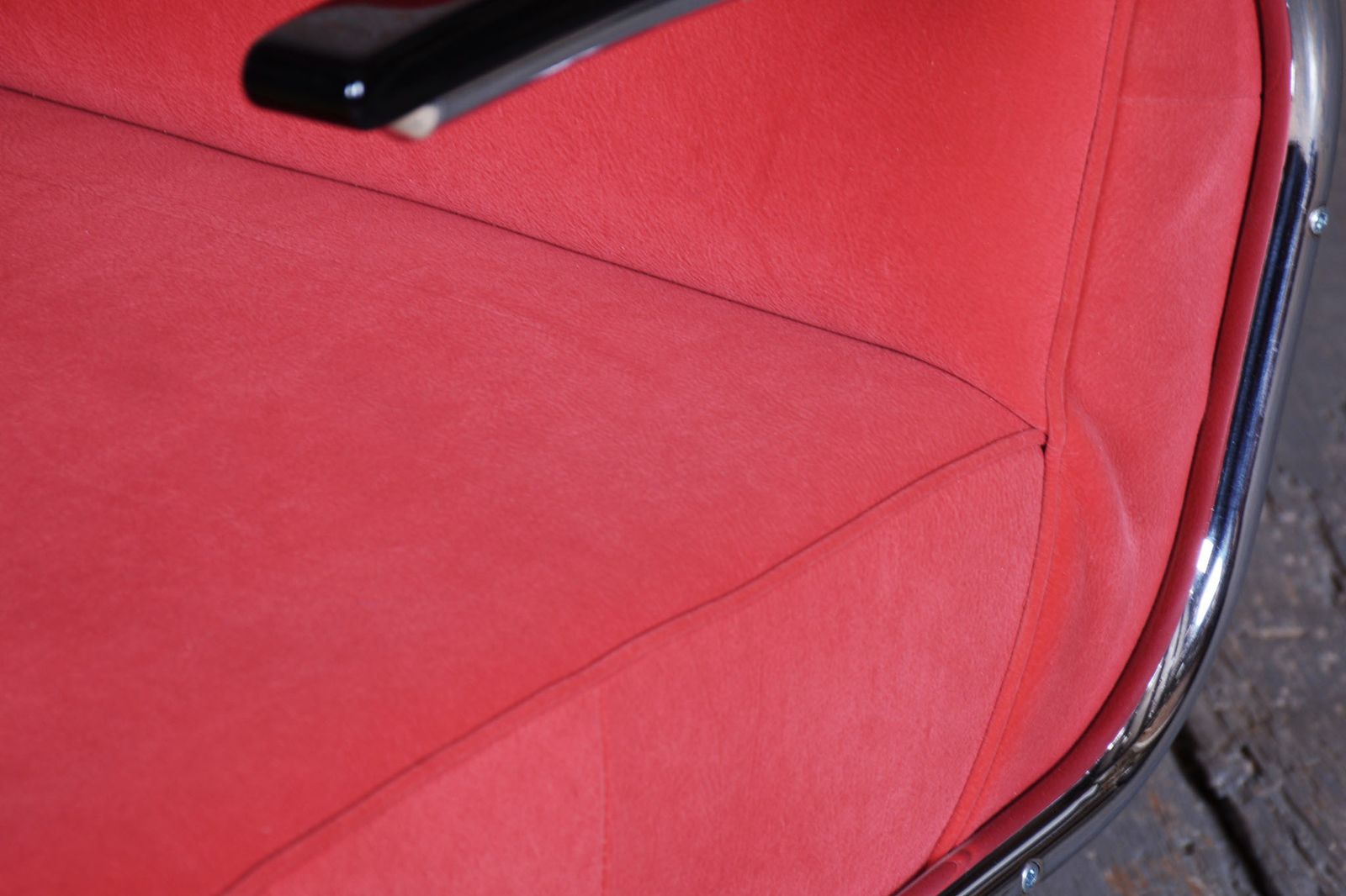 Restored Bauhaus Armchair, By W. Gispen, Mücke Melder, Chrome, Czech, 1930s photo vinterior