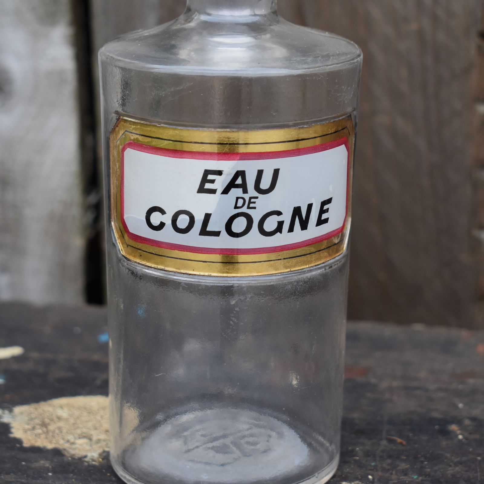 Antique Victorian Eau De Cologne Chemist Apothecary York Glass Company Bottle photo 65.0