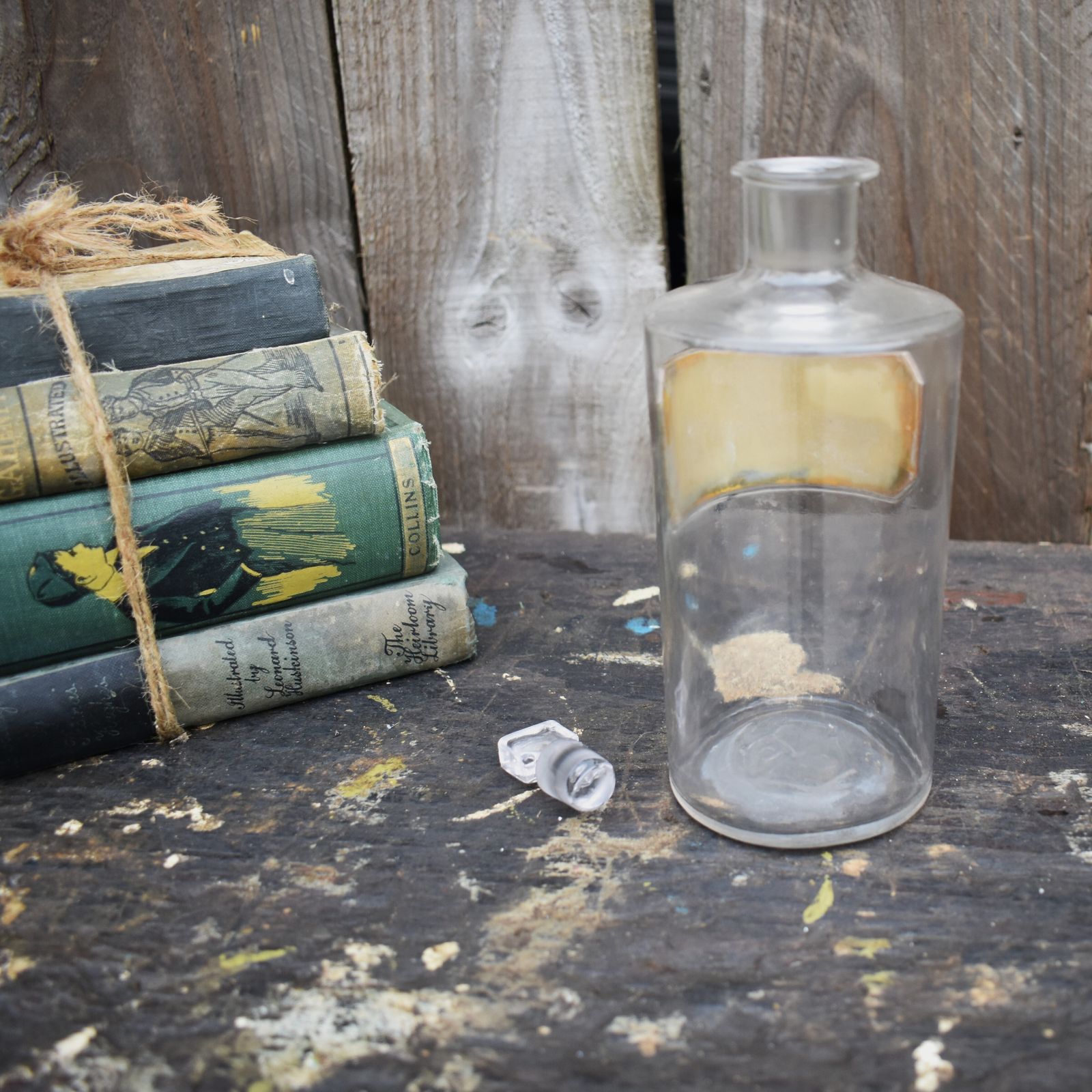 photo furniture Antique Victorian Eau De Cologne Chemist Apothecary York Glass Company Bottle