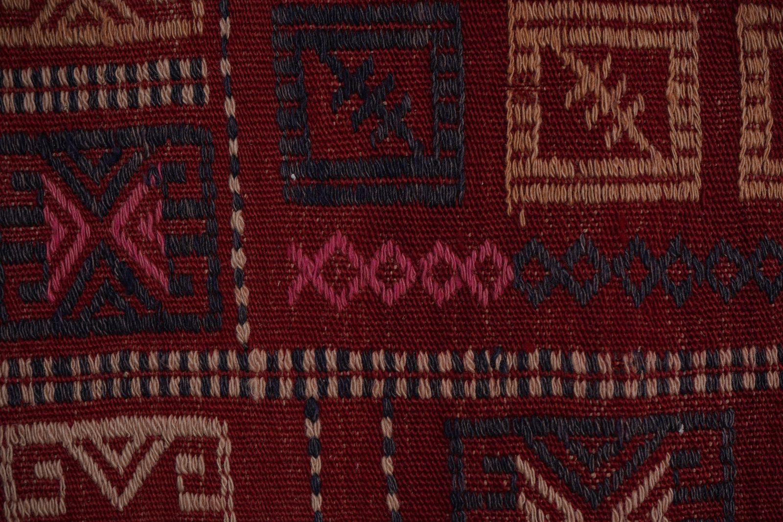 Mid Century Jajim Kilim Rug With Tribal Borders 4'9'' X 6'9'' photo vinterior