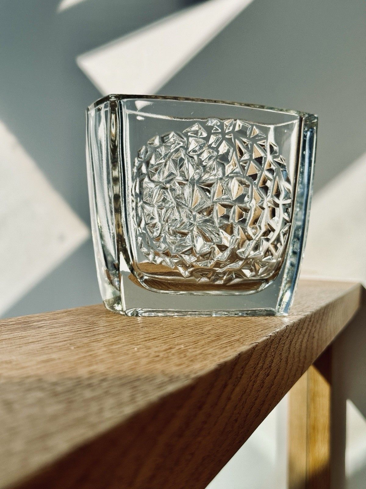 Rudolf Jurnikl For Rudolfova Glassworks "Hobnail" Modernist Vase 1960’s photo furniture