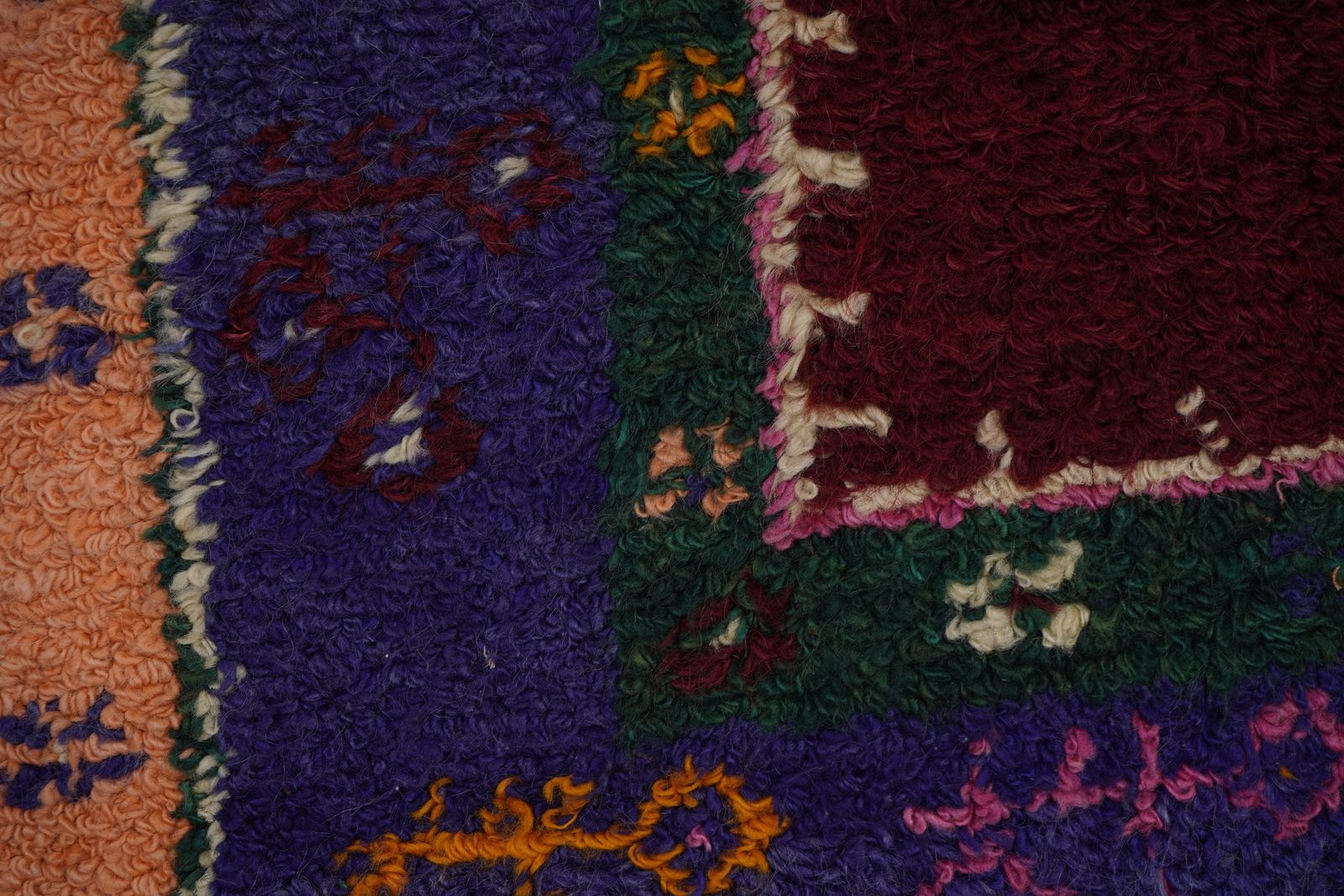 Mid Century Modern Tulu Turkish Tulu Rug With Tribal Pattern 3'4'' X 4'9'' photo 475.0