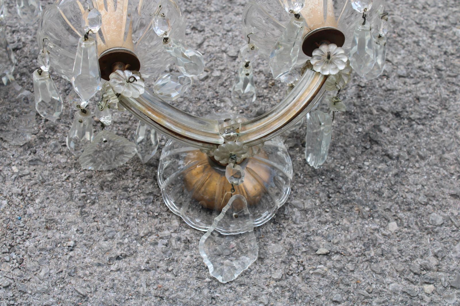 Pair Of Maria Theresa Crystal Wall Lamps 1940 photo 1256.0