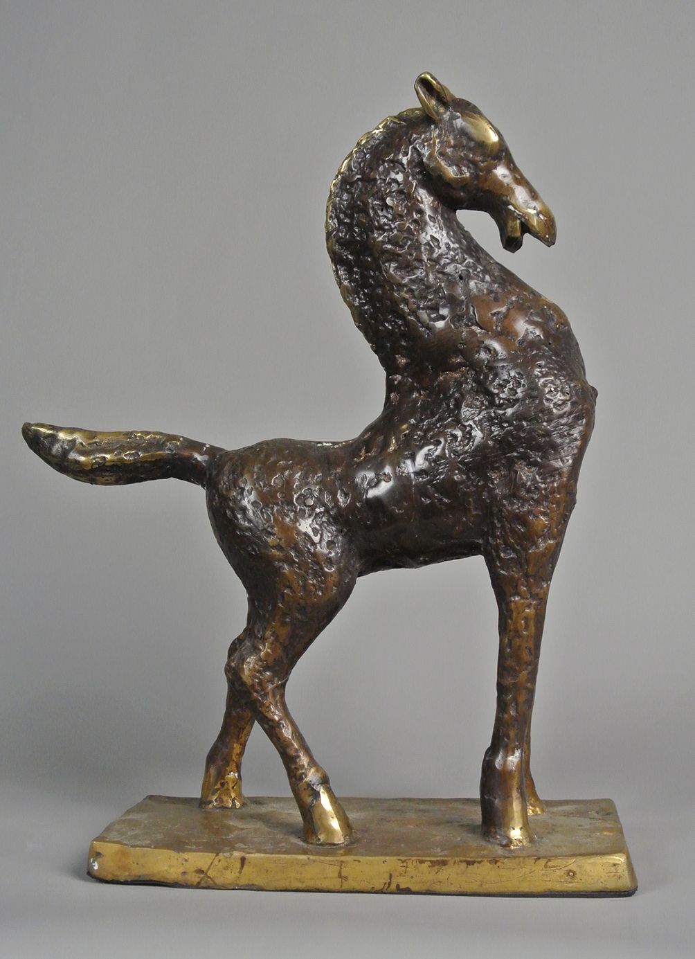 Large Original Early 20th Century ‘Bugatti’ Style Bronze Horse C.1920