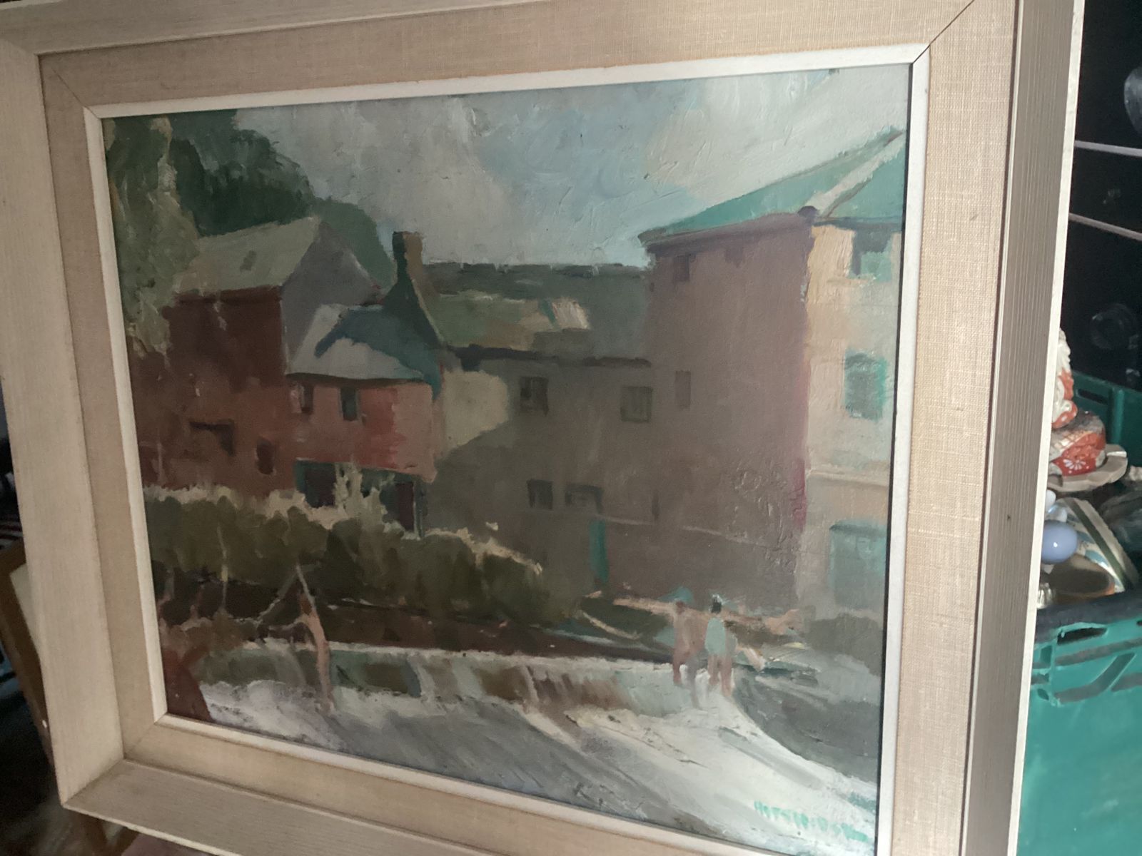Theodore Charles Basil Hitchcock  1892 1953 Oil On Board photo furniture