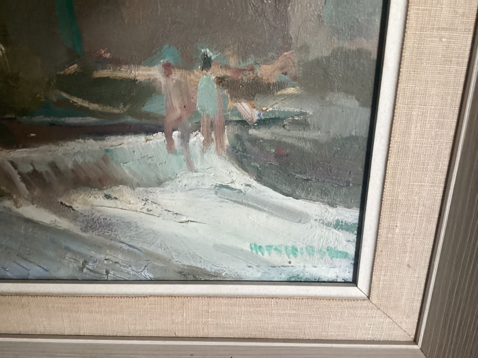 Theodore Charles Basil Hitchcock  1892 1953 Oil On Board photo Art