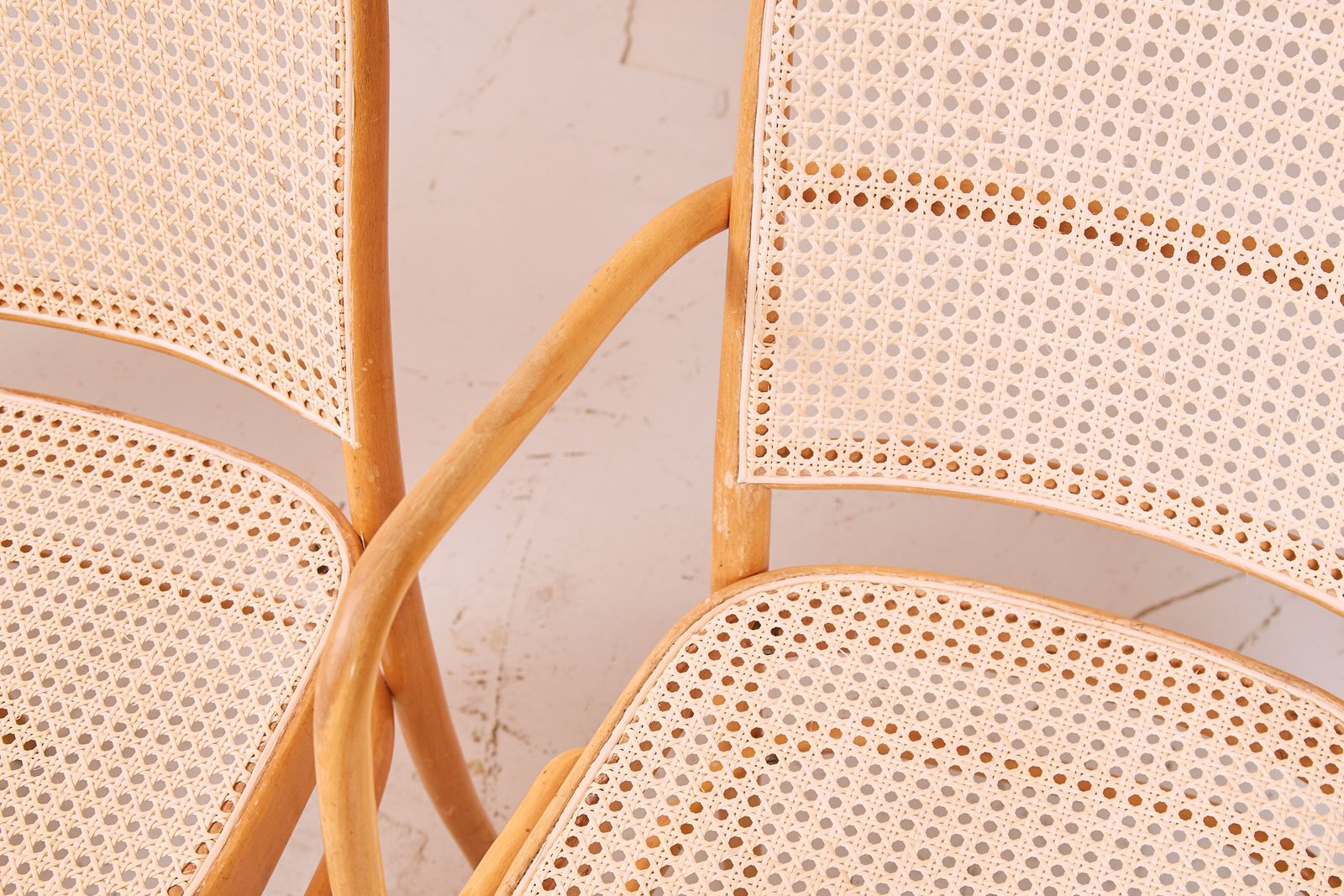 photo buy Set Of Six Prague Chairs By Josef Hoffmann And Josef Frank, Bentwood And Cane, 1930s