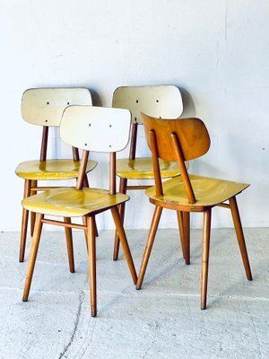 Eetkamerstoelen Van Ton, Ca. Jaren 1960, Set Van 4 photo Meubels