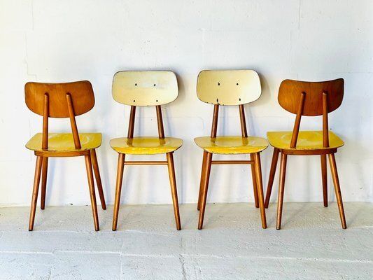 photo vintage Dining Chairs From Ton, 1960s, Set Of 4
