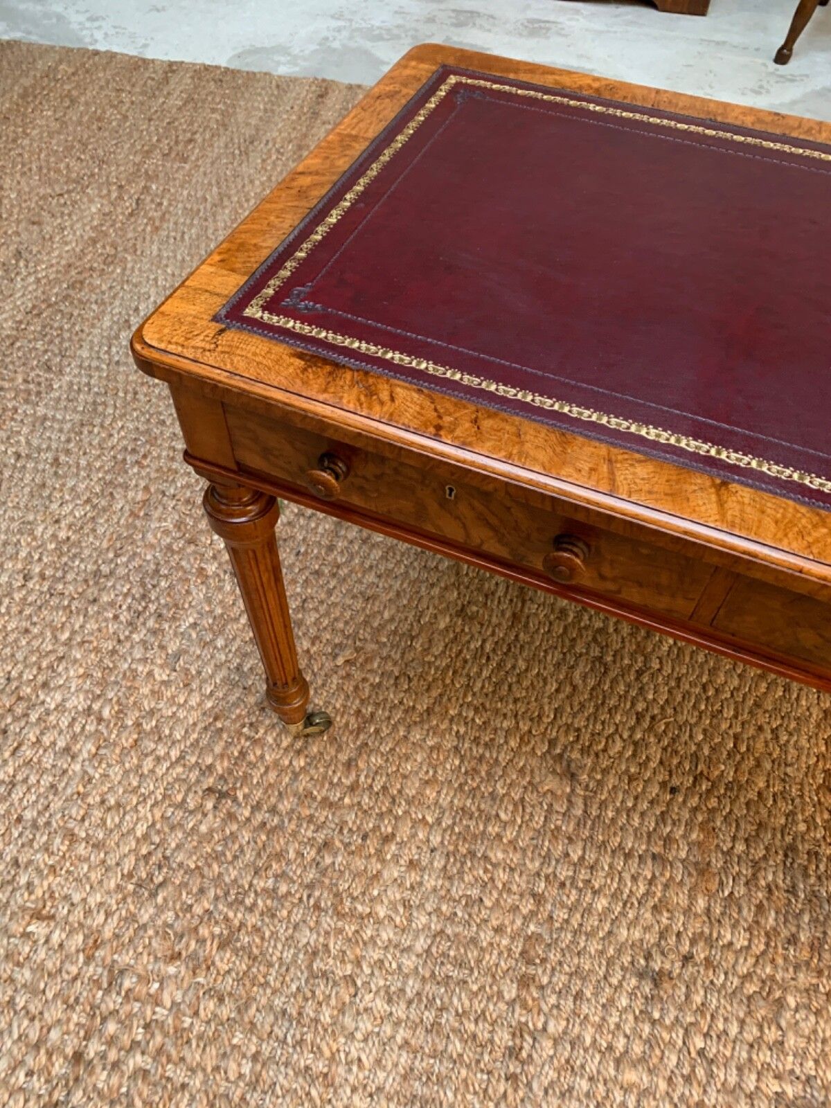 Walnut Writing Desk By Holland & Sons photo vintage