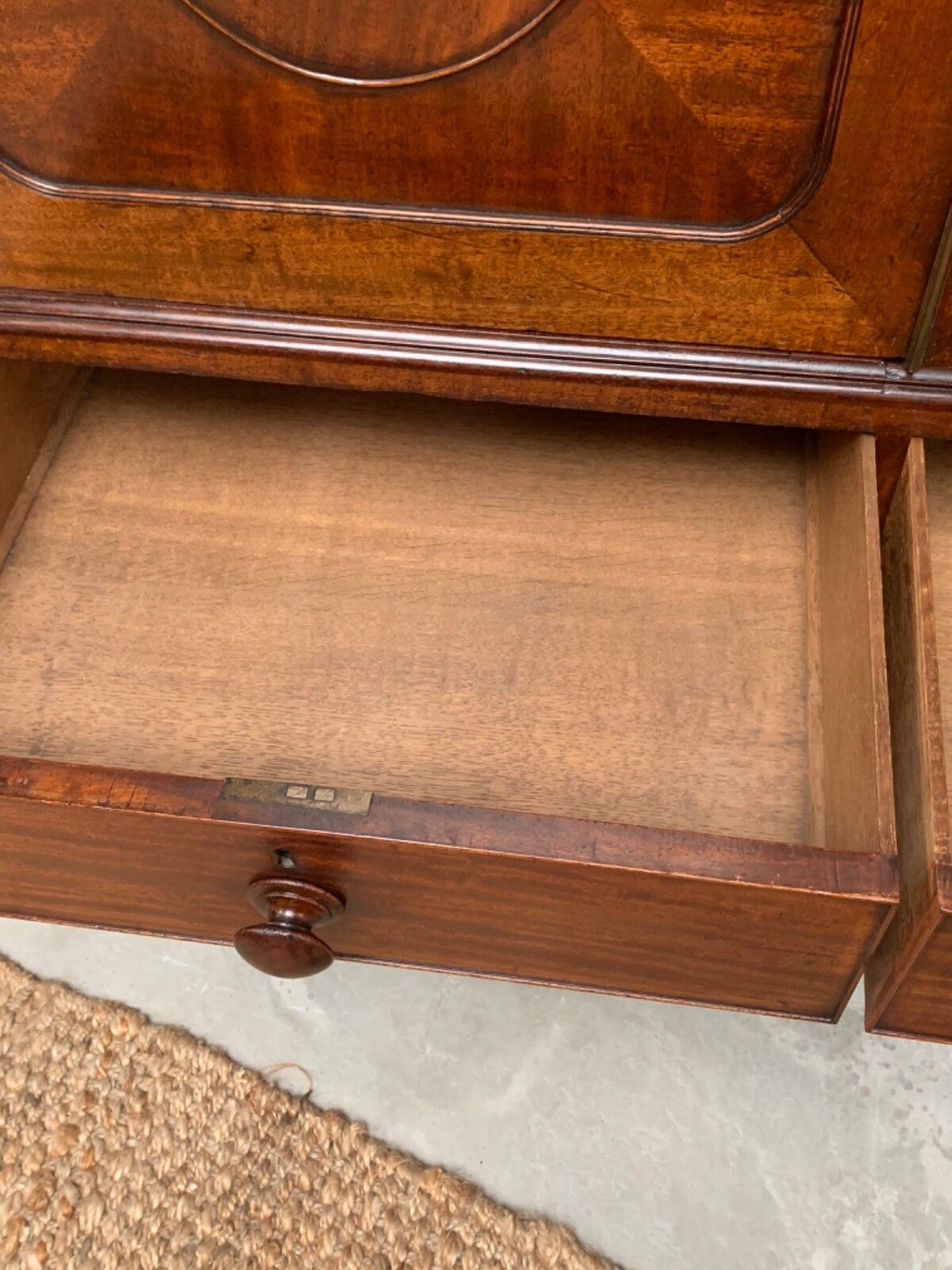 George IV Mahogany Linen Press photo vintage