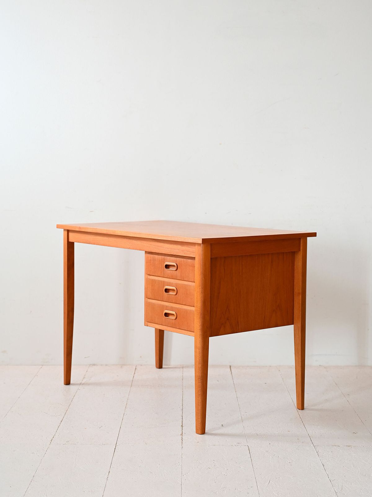 Scandinavian Teak Desk With Three Drawers photo 1180.0