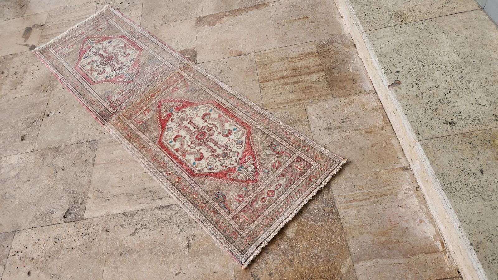 1970s Turkish Long And Narrow Runner Rug 1'10'' X 6'1'' photo furniture
