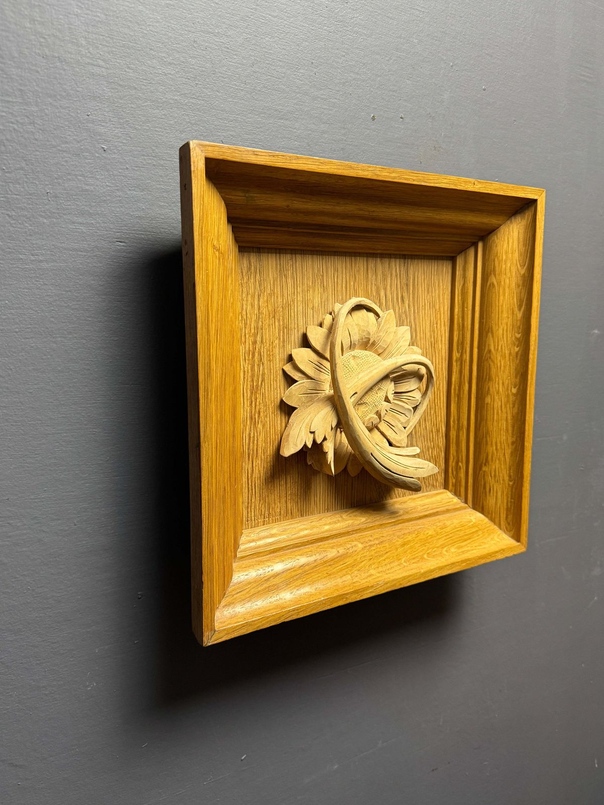 Decorative Chapel Carving By Renowned Master Carver Charles Oldham photo for sale