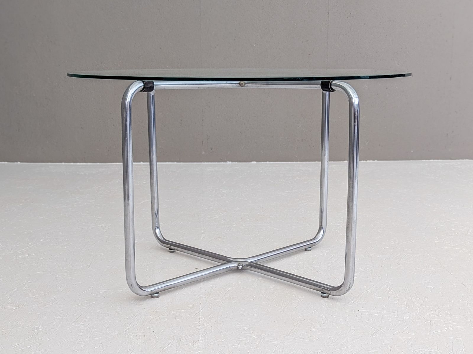 Furniture B 27 Tubular Steel Table By Marcel Breuer, 1930s photo