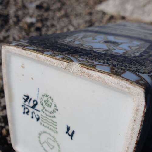 Royal Copenhagen. Faience "Baca" Vase By Nils Thorsson. photo vinterior