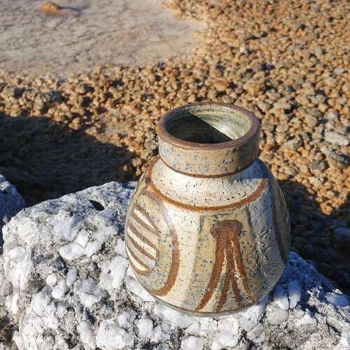 Noomi Backhausen For Soholm, Demark. A Small, Stoneware Vase. 1960s. photo Home Decor