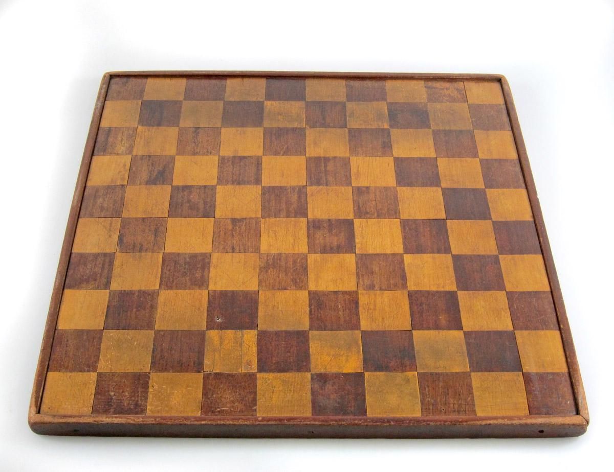 photo for sale Antique Wooden Chess Set & Board   Austrian Coffee House, Kaffeehaus, Haflinger Knights, Vintage, Josef Hoffmann, Wagner, Adolf Loos, Large