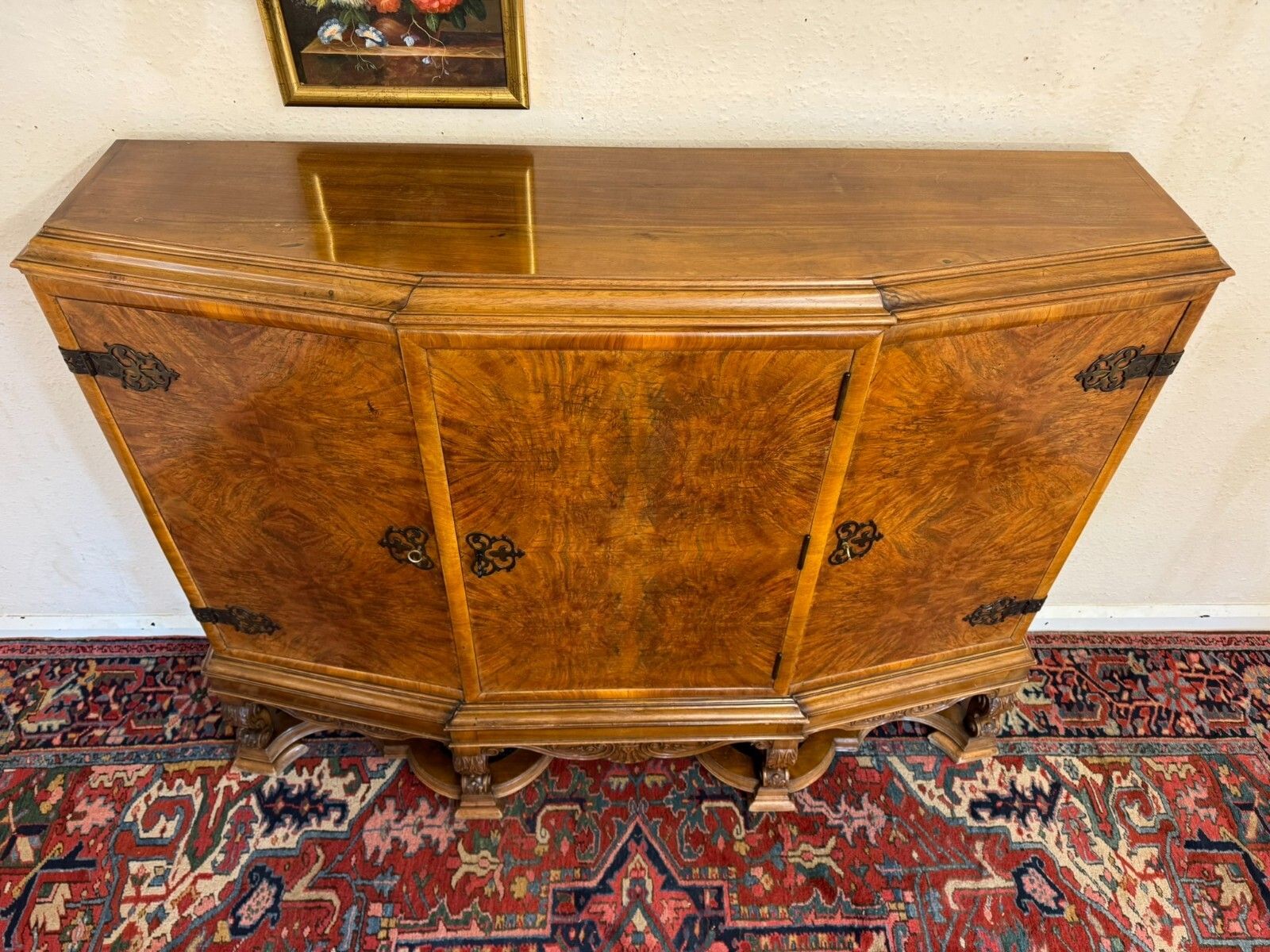 Fantastic Quality Antique French Burr Walnut Cabinet/Cupboard Circa 1920 photo 695.0