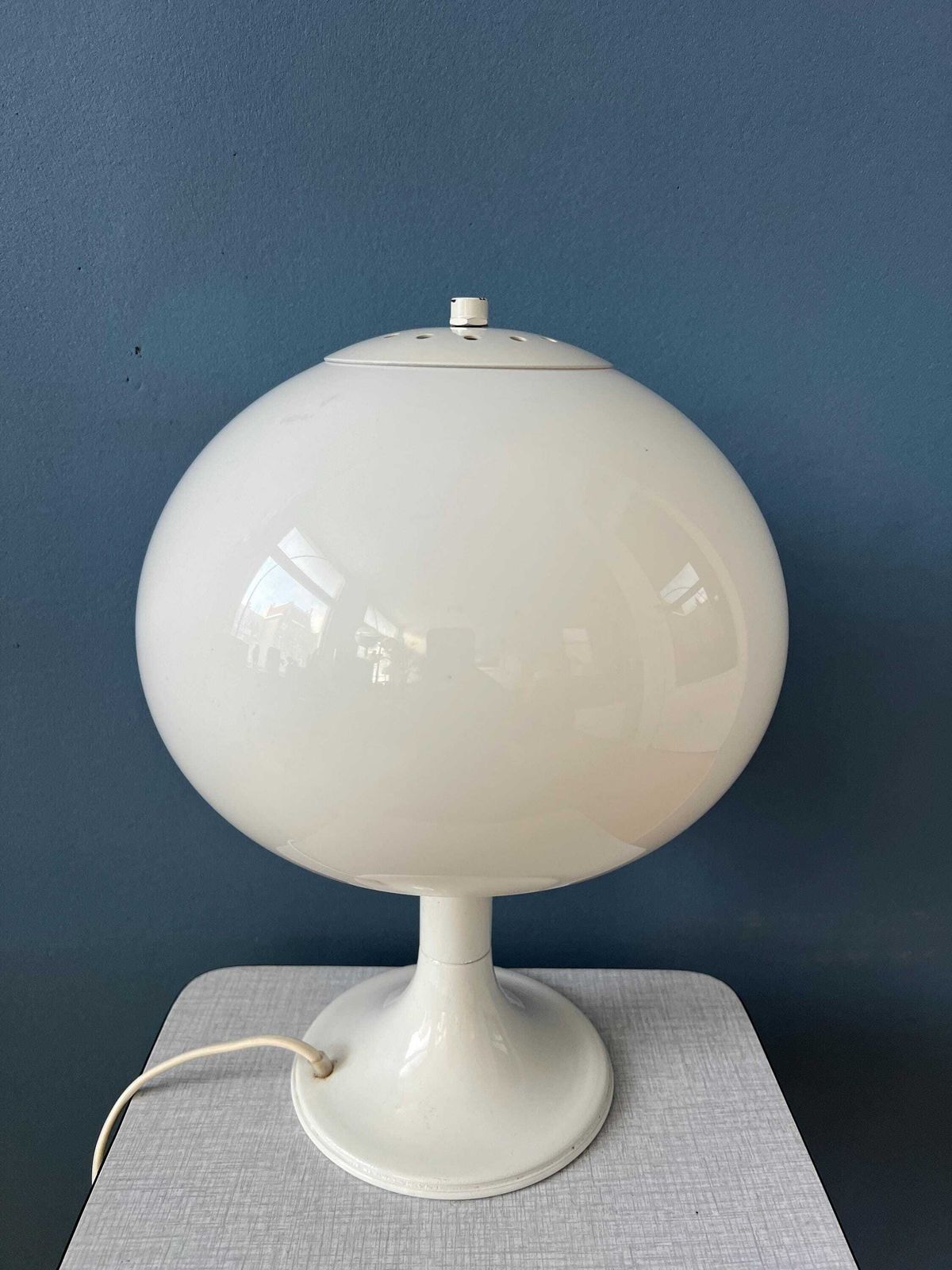 Vintage Mid Century Mushroom Tafellamp Van Dijkstra photo vintage