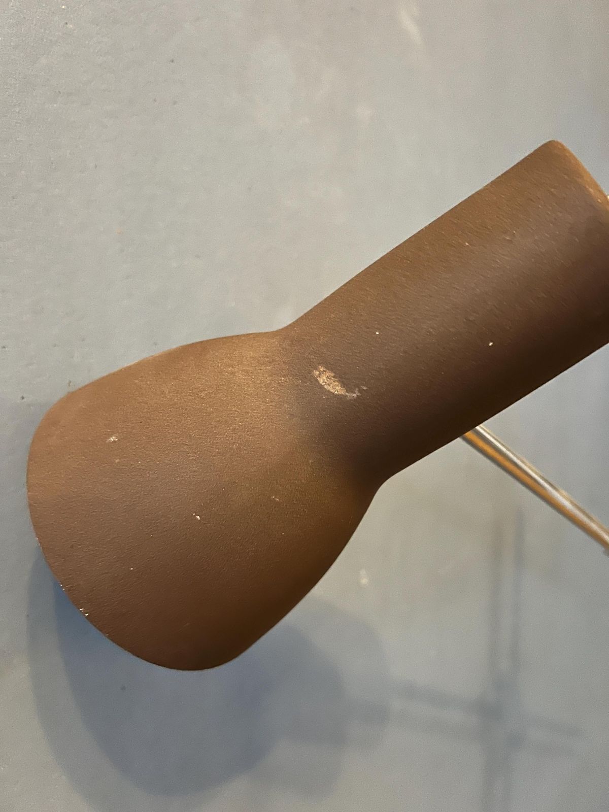 Mid Century Adjustable Brown Floor Lamp photo vintage