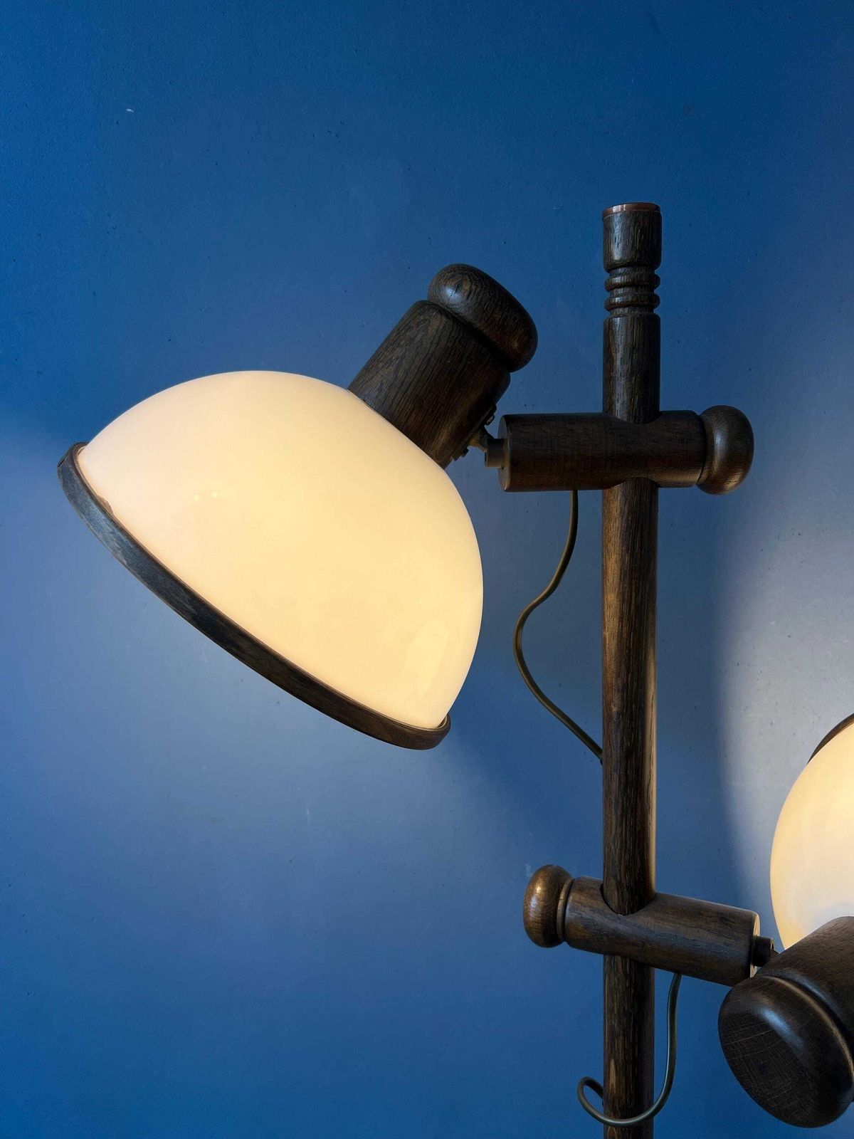 Vintage Steinhauer Wooden Mushroom Floor Lamp photo 543.0