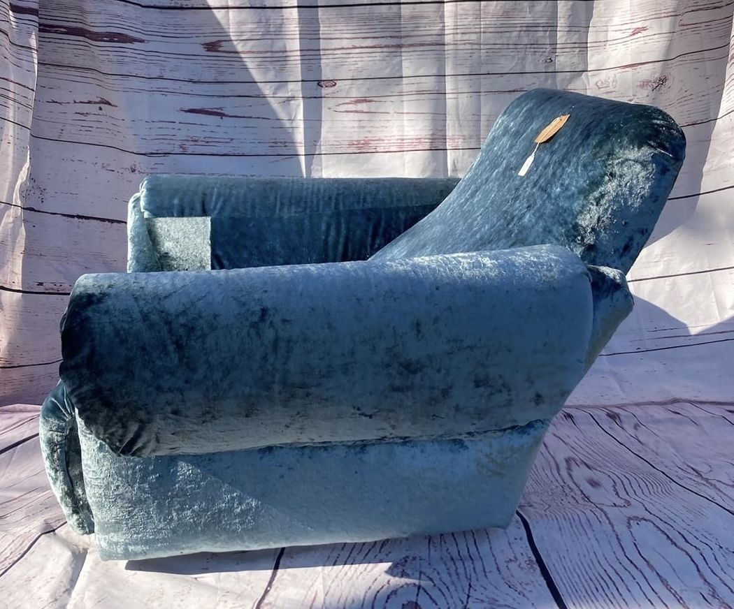 Rare 1970’s Hilton Easy Chair In Linwood Velvet photo 850.0